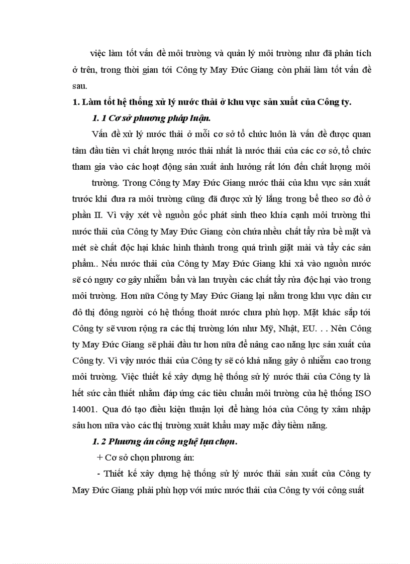 image for page Một số giải pháp xây dựng hệ thống quản lý môi trường ISO 14001 ở Công ty May Đức Giang