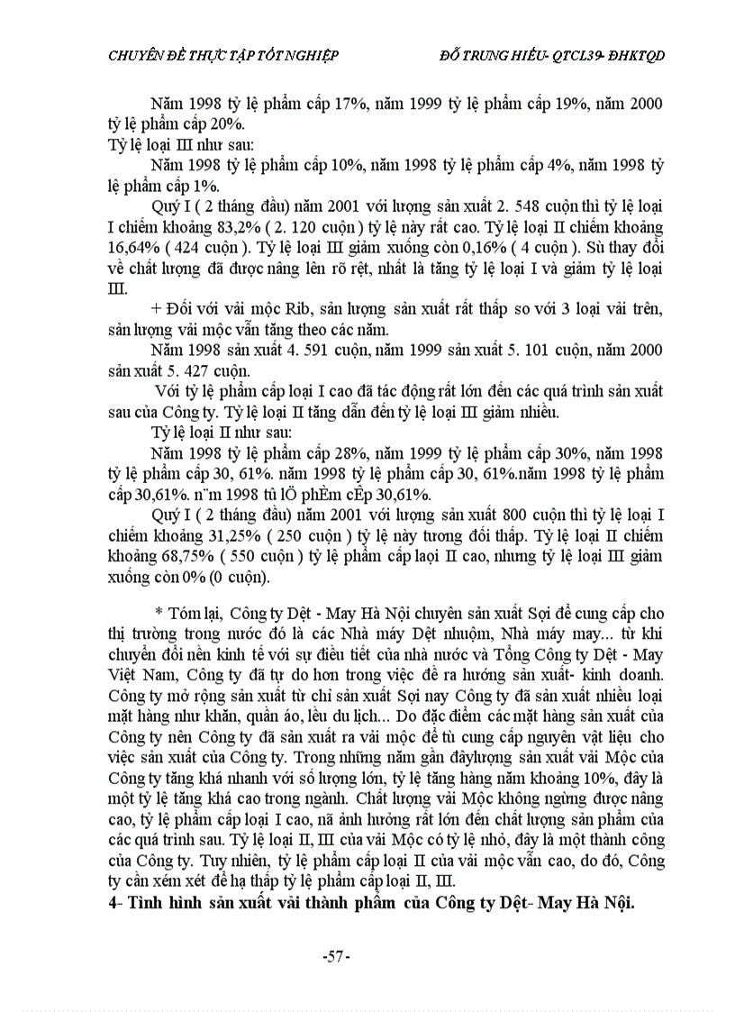 image for page Một số giải pháp nhằm nâng cao chất lượng sản phẩm Dệt kim của Công ty Dệt- May Hà Nội