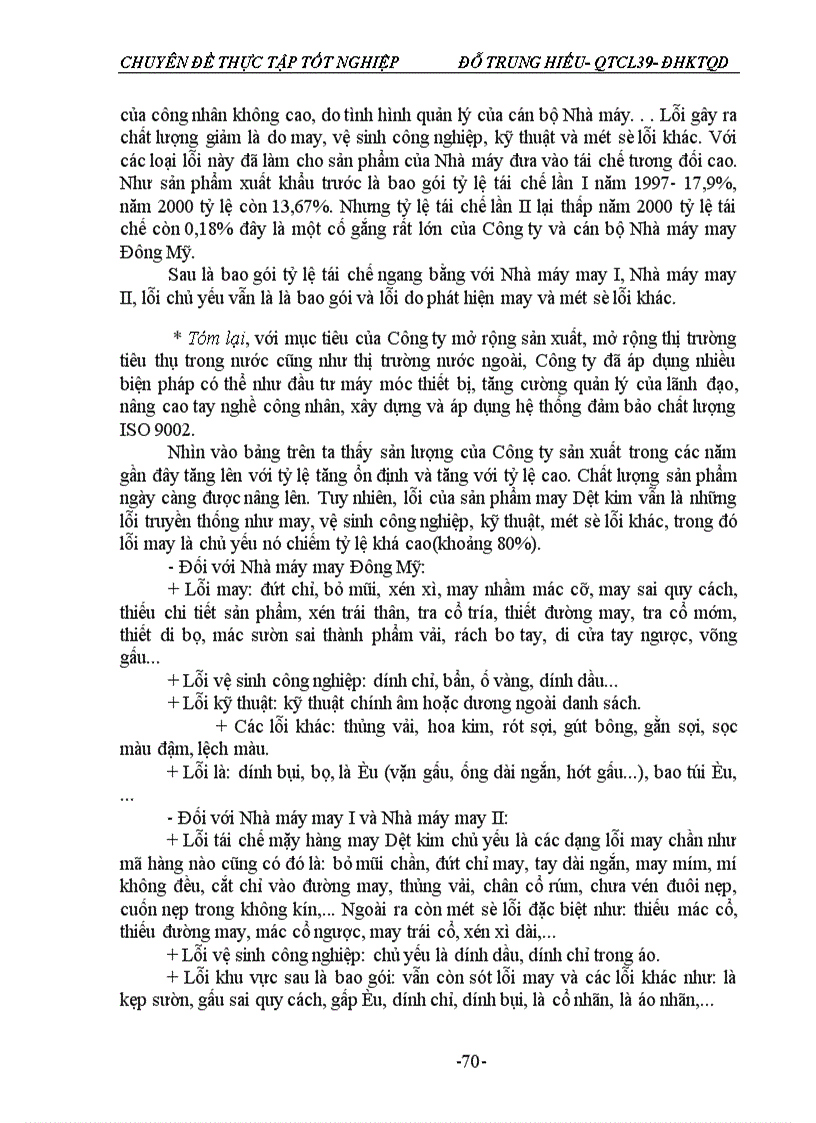 image for page Một số giải pháp nhằm nâng cao chất lượng sản phẩm Dệt kim của Công ty Dệt- May Hà Nội