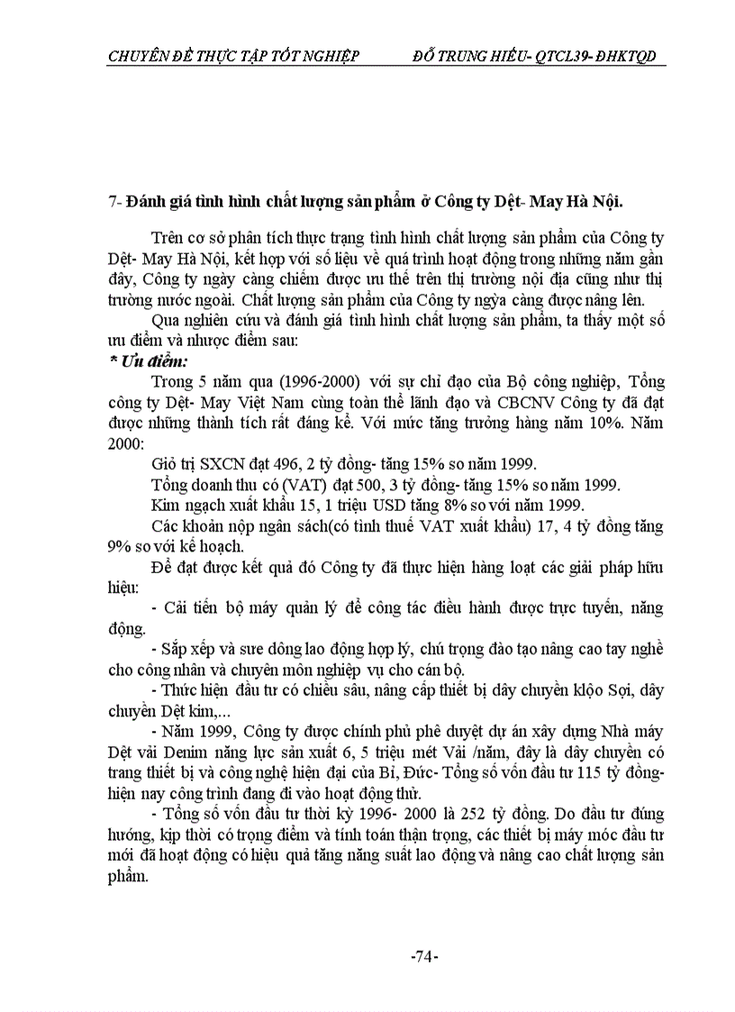 image for page Một số giải pháp nhằm nâng cao chất lượng sản phẩm Dệt kim của Công ty Dệt- May Hà Nội