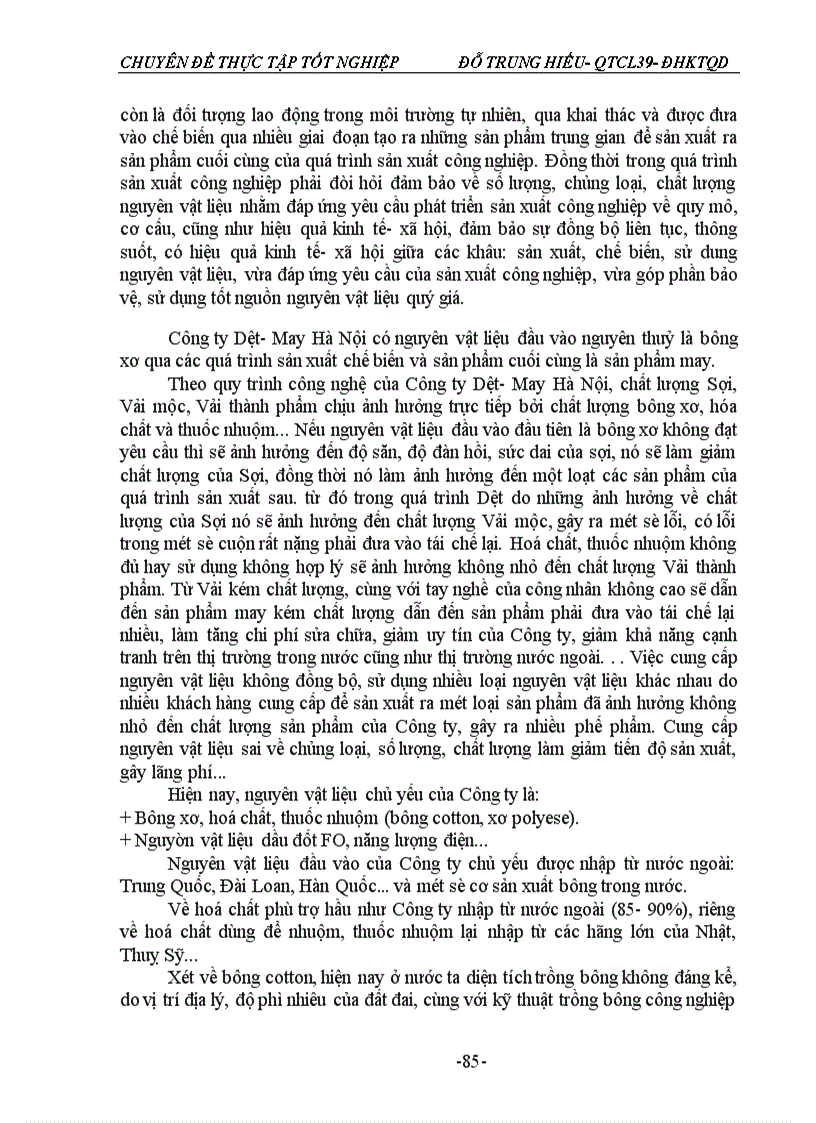 image for page Một số giải pháp nhằm nâng cao chất lượng sản phẩm Dệt kim của Công ty Dệt- May Hà Nội