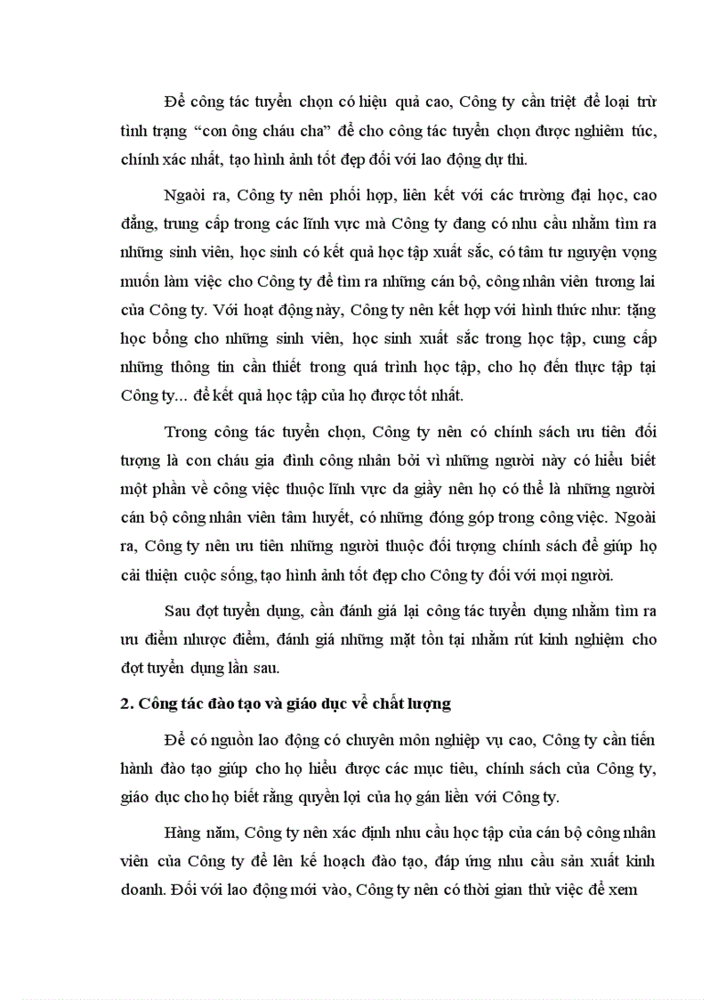 image for page Yếu tố con người trong quản lý chất lượng tại Công ty Da Giầy Hà Nội