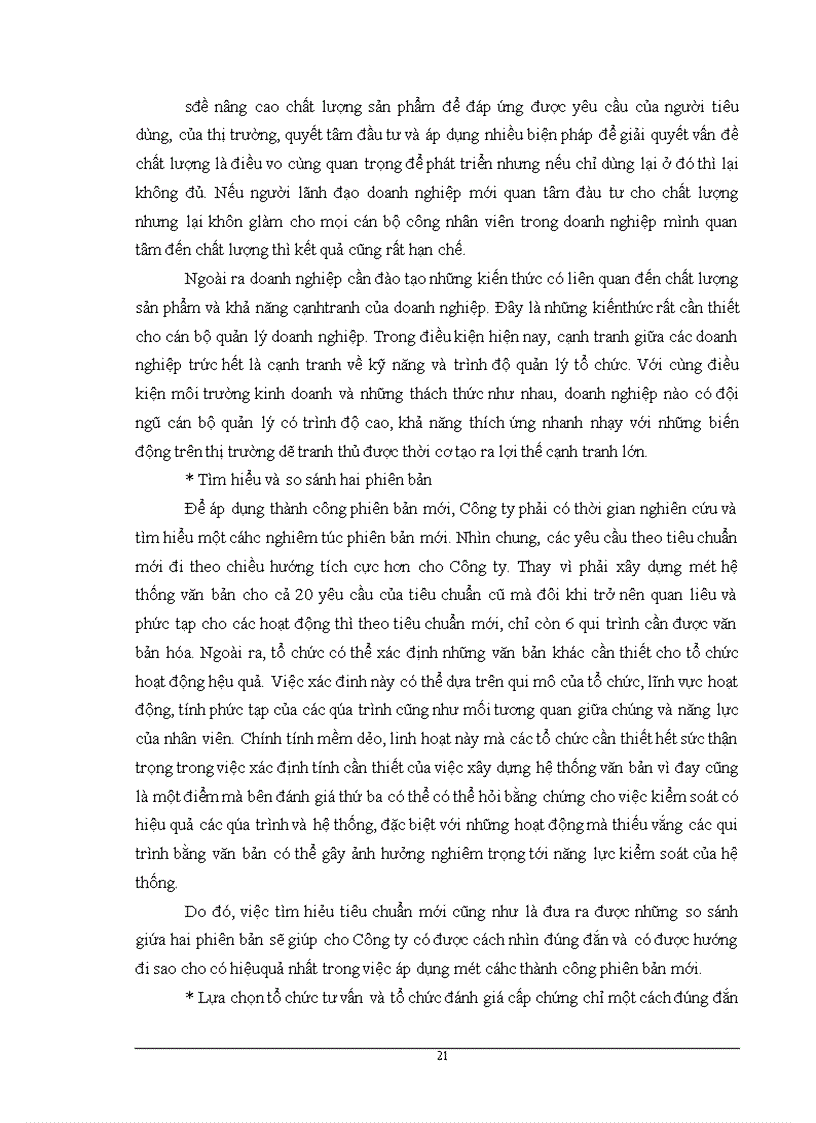 image for page Giải pháp hoàn thiện hệ thống quản lý chất lượng ISO 9001:2000 tại Công ty Cơ khí Hà Nội