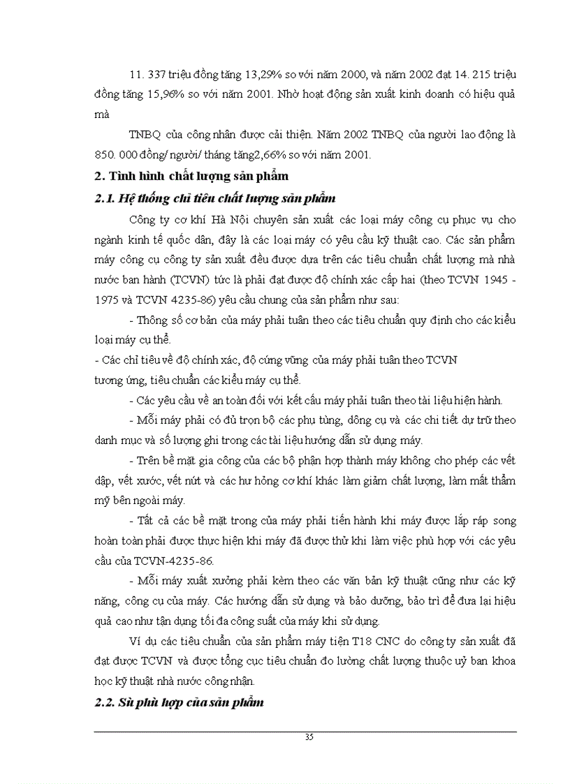 image for page Giải pháp hoàn thiện hệ thống quản lý chất lượng ISO 9001:2000 tại Công ty Cơ khí Hà Nội