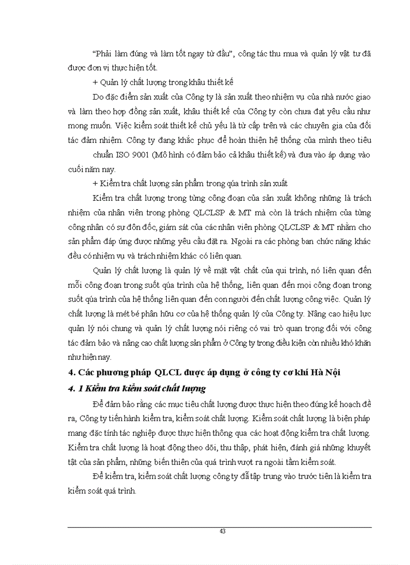 image for page Giải pháp hoàn thiện hệ thống quản lý chất lượng ISO 9001:2000 tại Công ty Cơ khí Hà Nội