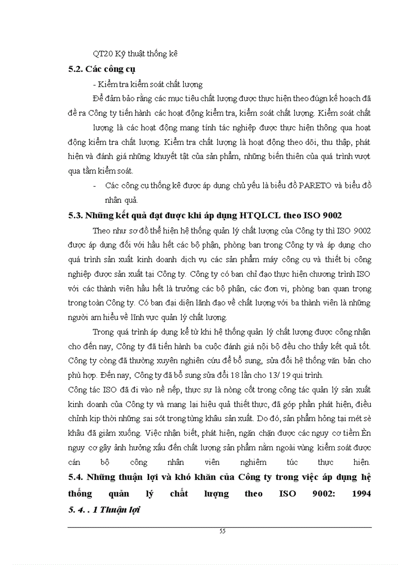 image for page Giải pháp hoàn thiện hệ thống quản lý chất lượng ISO 9001:2000 tại Công ty Cơ khí Hà Nội