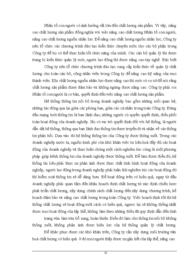 image for page Giải pháp hoàn thiện hệ thống quản lý chất lượng ISO 9001:2000 tại Công ty Cơ khí Hà Nội