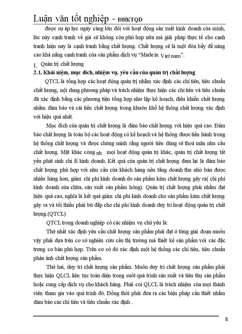 image for page Một số giải pháp hoàn thiện hệ thống quản trị chất lượng tại Công ty Que hàn điện Việt Đức