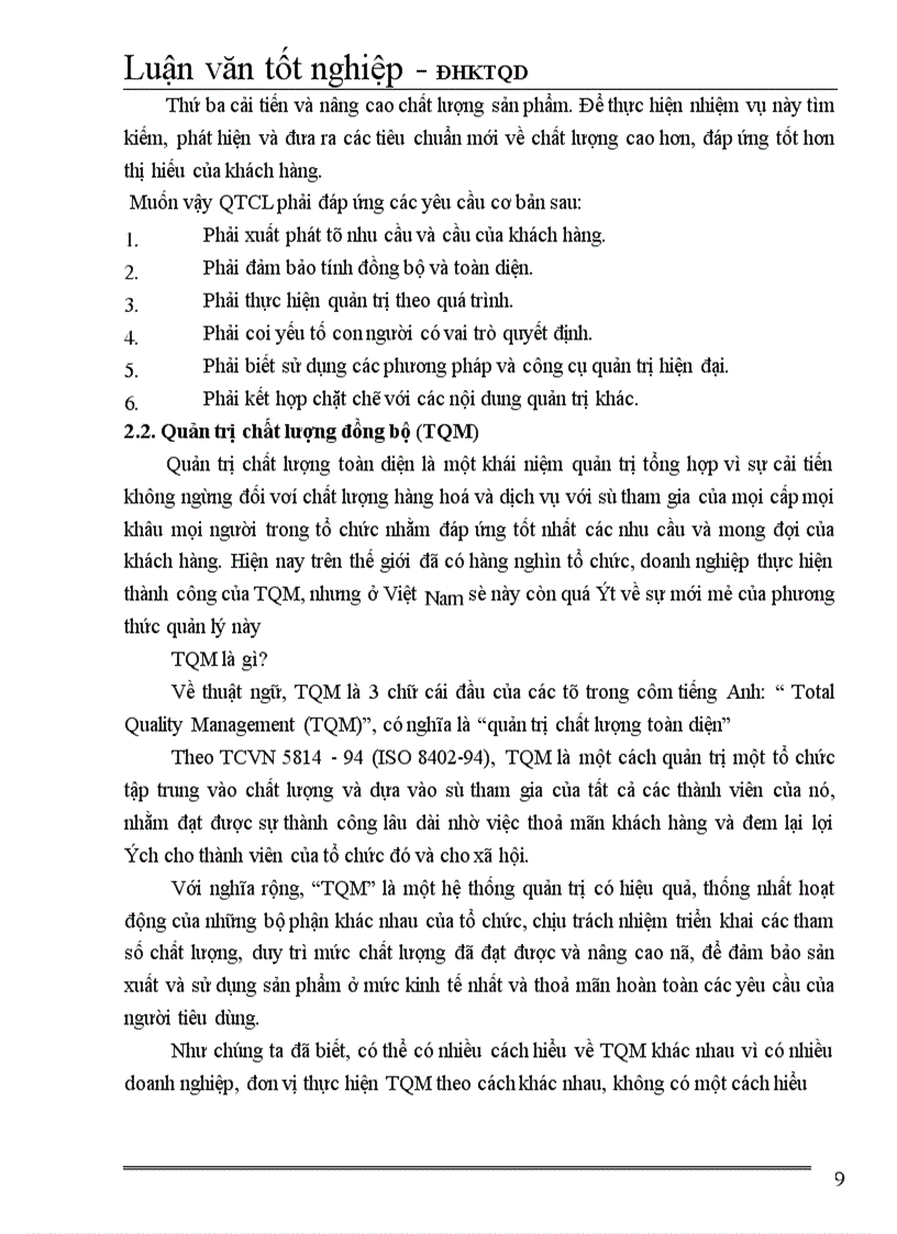 image for page Một số giải pháp hoàn thiện hệ thống quản trị chất lượng tại Công ty Que hàn điện Việt Đức