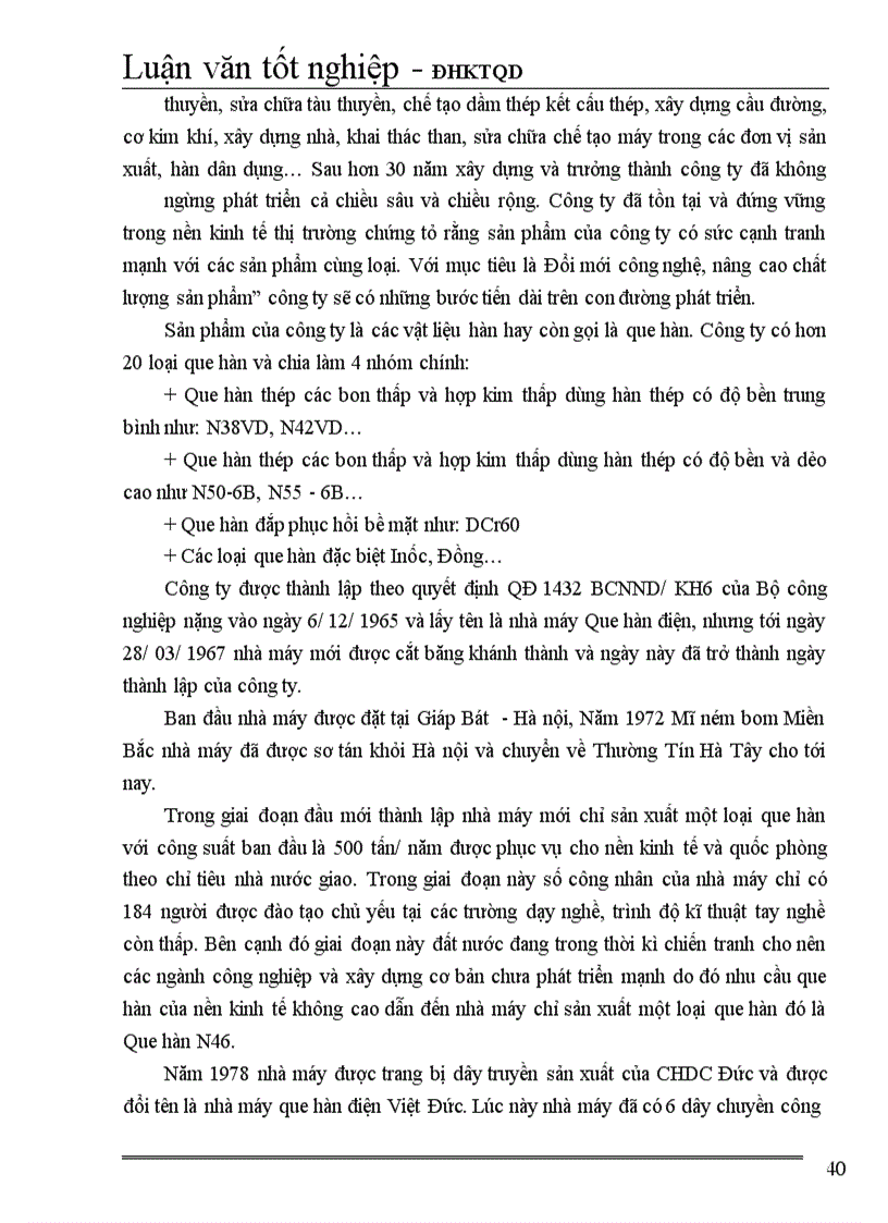 image for page Một số giải pháp hoàn thiện hệ thống quản trị chất lượng tại Công ty Que hàn điện Việt Đức