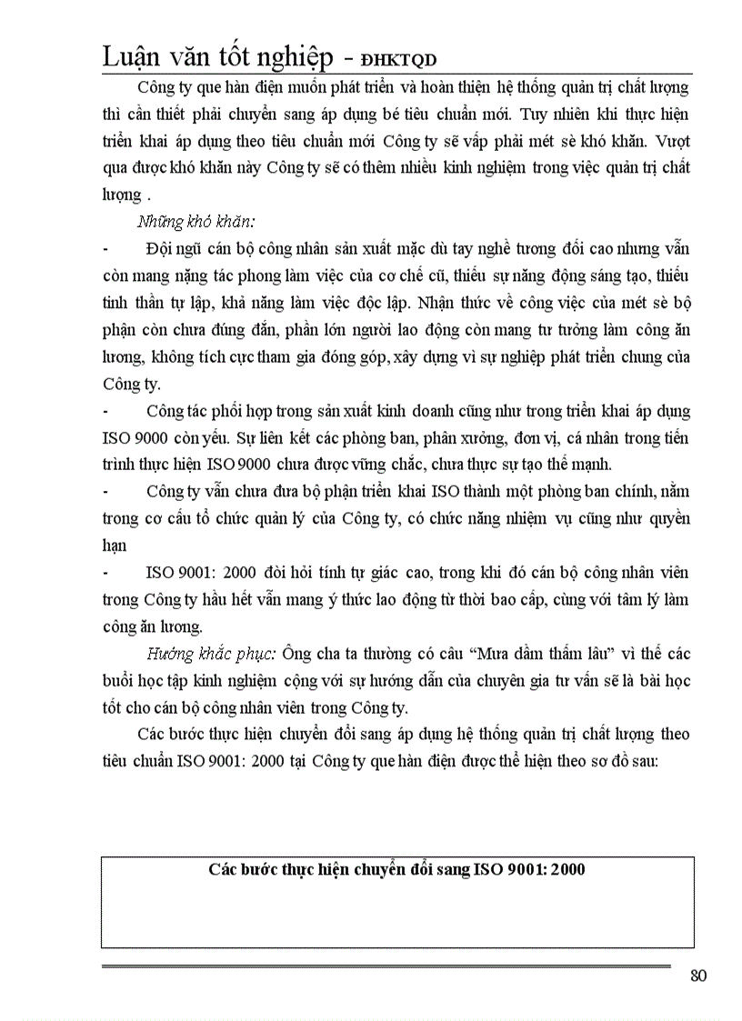 image for page Một số giải pháp hoàn thiện hệ thống quản trị chất lượng tại Công ty Que hàn điện Việt Đức