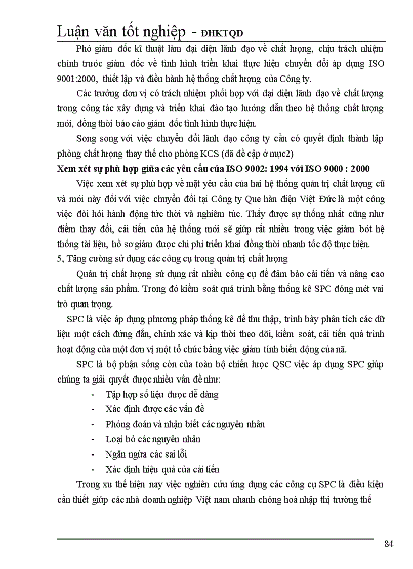 image for page Một số giải pháp hoàn thiện hệ thống quản trị chất lượng tại Công ty Que hàn điện Việt Đức
