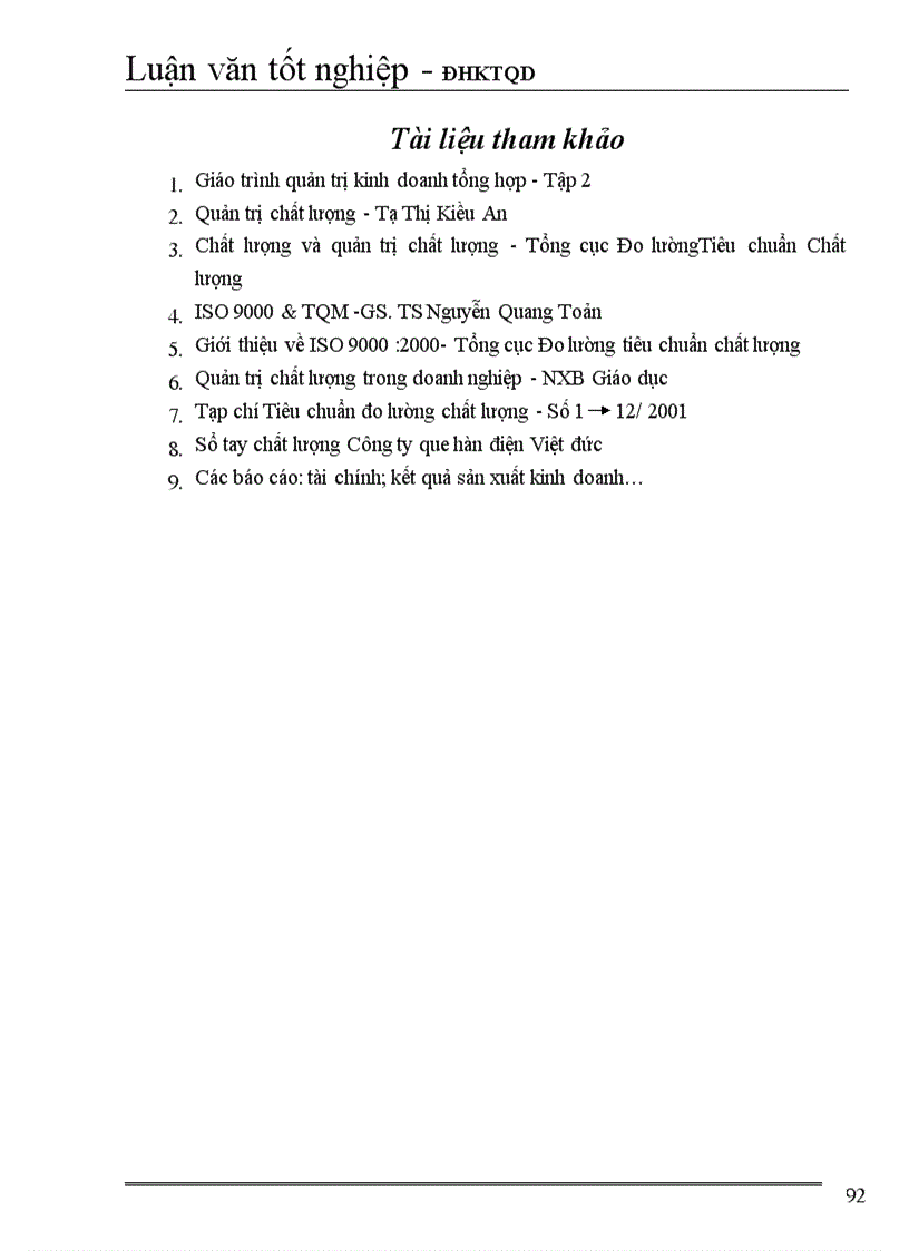 image for page Một số giải pháp hoàn thiện hệ thống quản trị chất lượng tại Công ty Que hàn điện Việt Đức