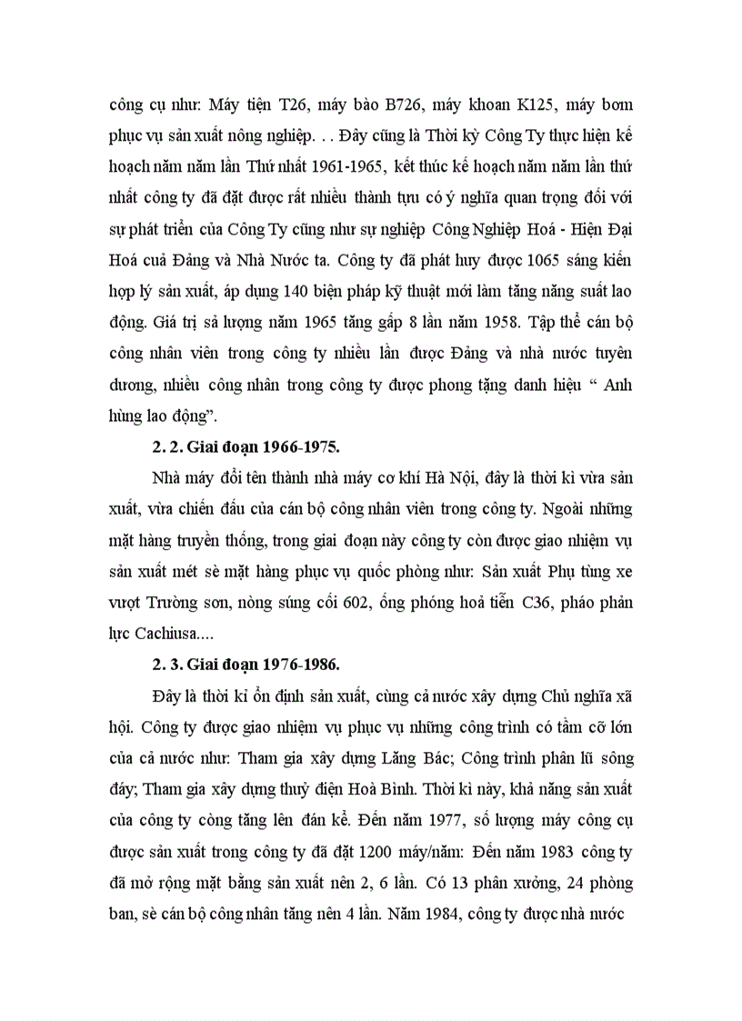 image for page Vấn đề đảm bảo và nâng cao chất lượng sản phẩm tại Công ty Cơ khí Hà Nội