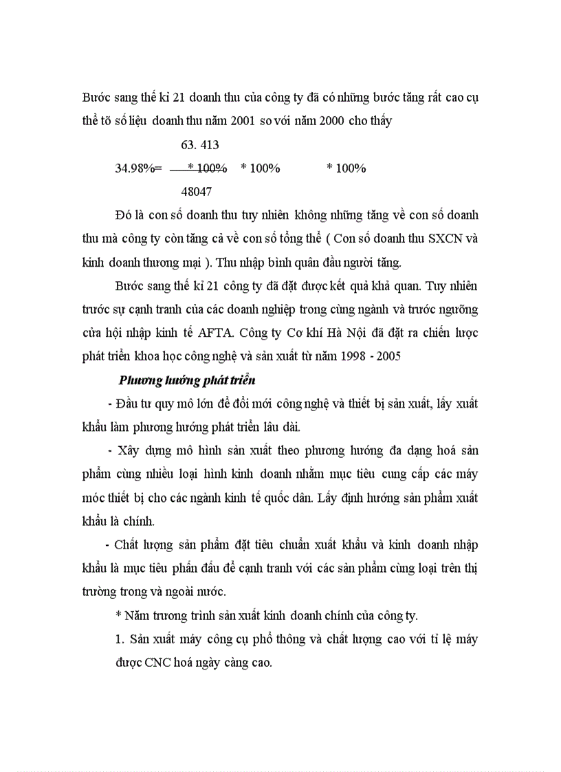 image for page Vấn đề đảm bảo và nâng cao chất lượng sản phẩm tại Công ty Cơ khí Hà Nội