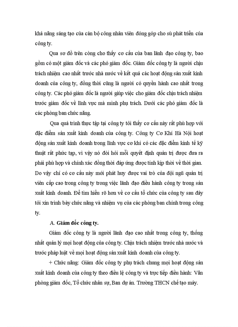 image for page Vấn đề đảm bảo và nâng cao chất lượng sản phẩm tại Công ty Cơ khí Hà Nội