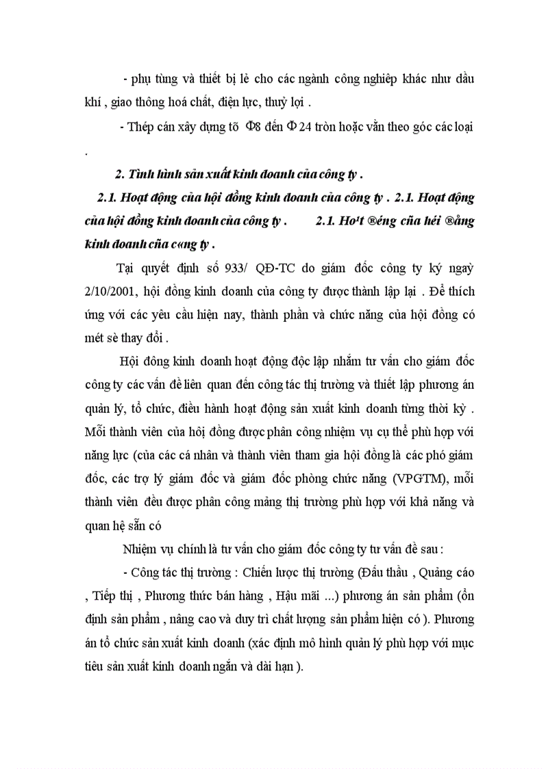 image for page Vấn đề đảm bảo và nâng cao chất lượng sản phẩm tại Công ty Cơ khí Hà Nội