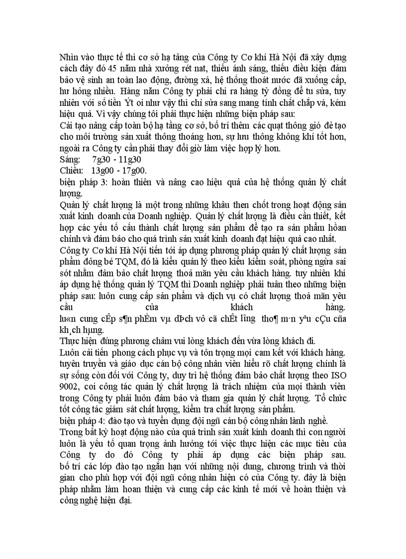 image for page Vấn đề đảm bảo và nâng cao chất lượng sản phẩm tại Công ty Cơ khí Hà Nội