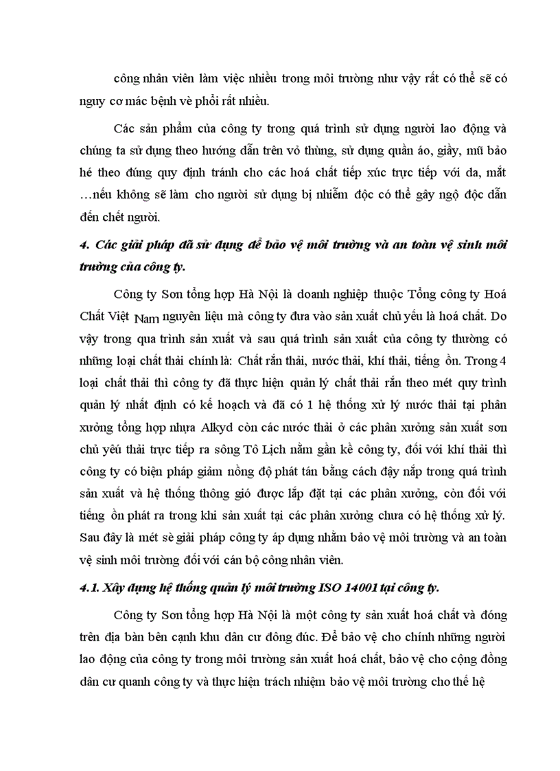 image for page Công tác an toàn vệ sinh môi trường tại Công ty Sơn tổng hợp Hà Nội thực trạng và giải pháp