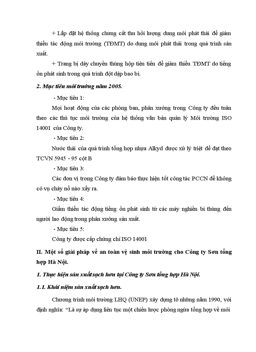 image for page Công tác an toàn vệ sinh môi trường tại Công ty Sơn tổng hợp Hà Nội thực trạng và giải pháp