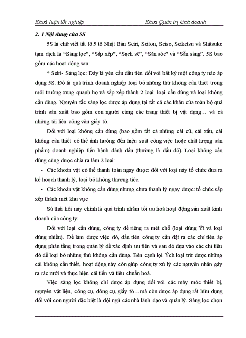 image for page Triển khai chương trình 5S – Nghiên cứu tình huống tại Công ty cổ phần Thiết bị Bưu điện – Nhà máy 2