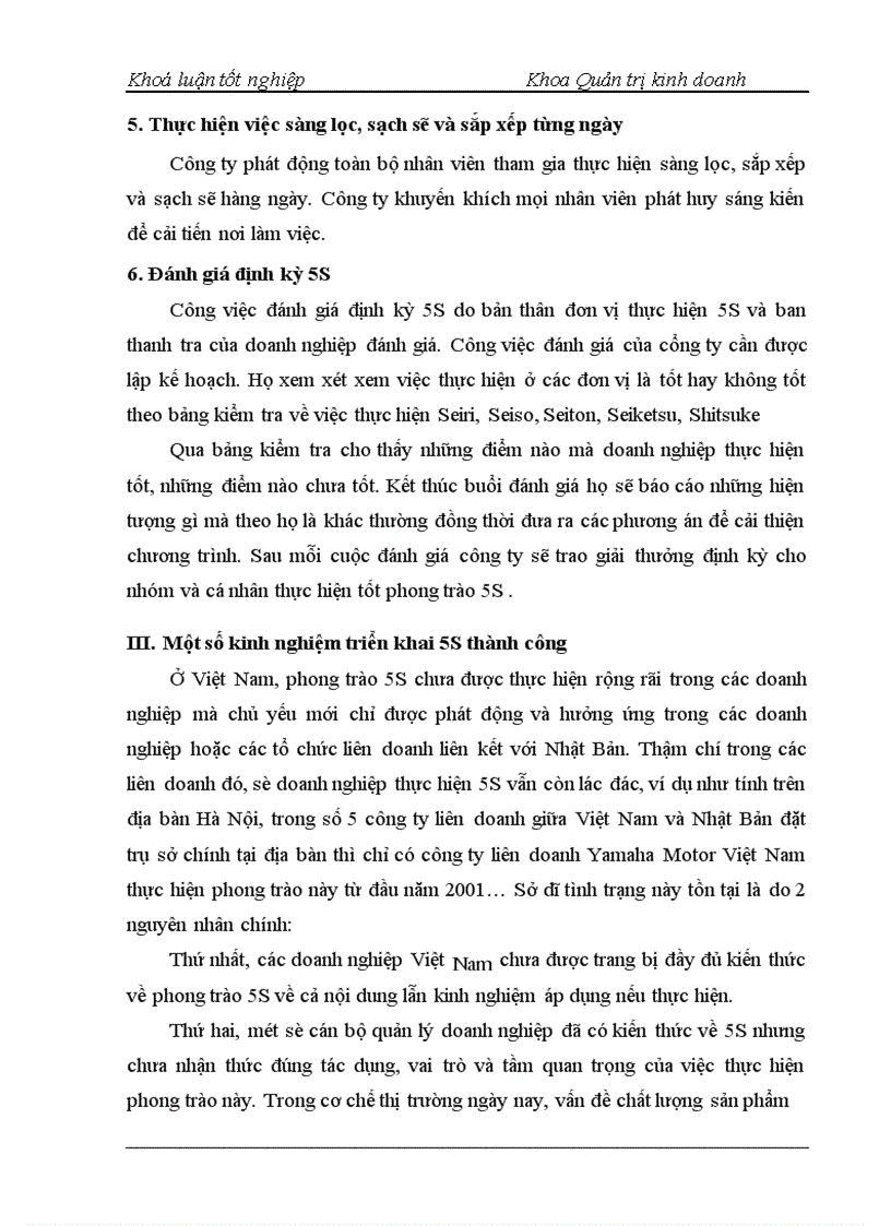 image for page Triển khai chương trình 5S – Nghiên cứu tình huống tại Công ty cổ phần Thiết bị Bưu điện – Nhà máy 2