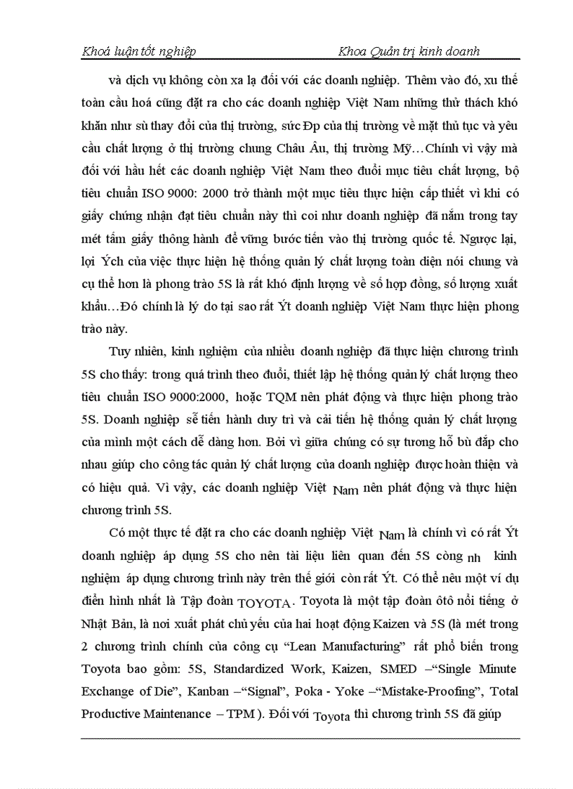 image for page Triển khai chương trình 5S – Nghiên cứu tình huống tại Công ty cổ phần Thiết bị Bưu điện – Nhà máy 2