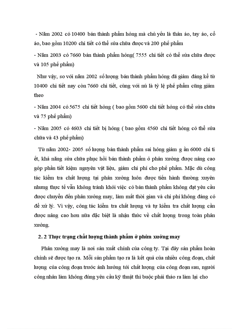 image for page Một số giải pháp nâng cao chất lượng sản phẩm của công ty cổ phần may 19