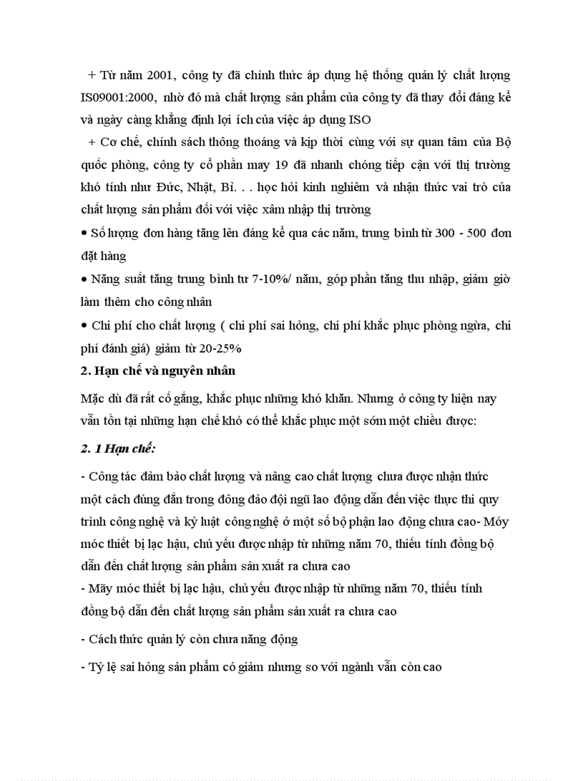 image for page Một số giải pháp nâng cao chất lượng sản phẩm của công ty cổ phần may 19