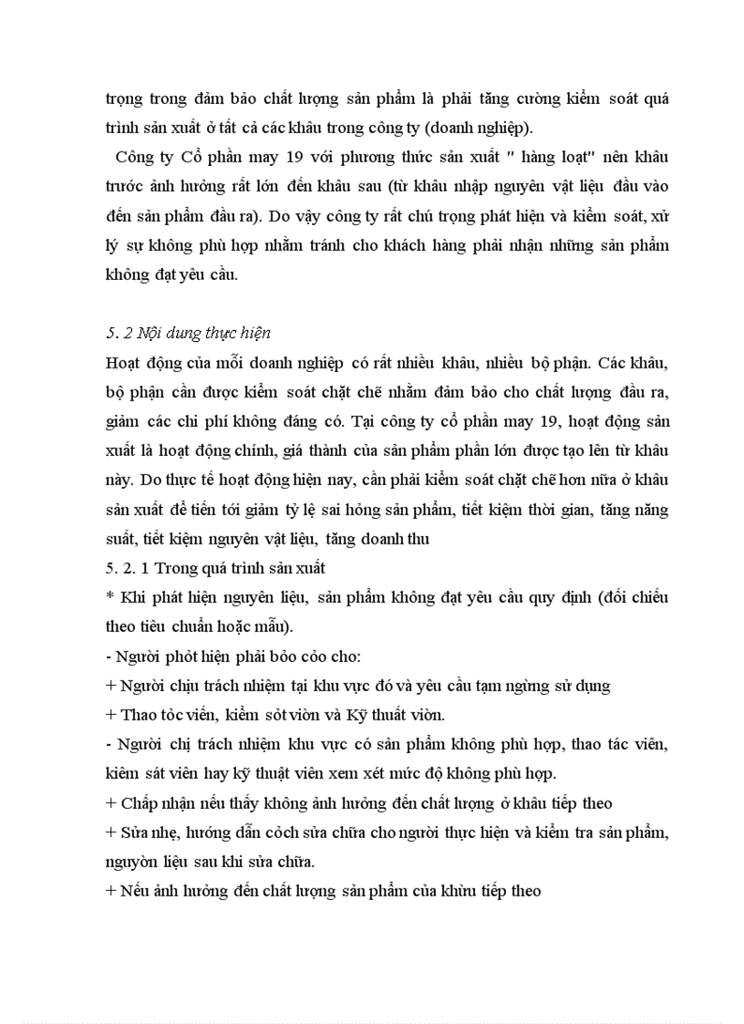 image for page Một số giải pháp nâng cao chất lượng sản phẩm của công ty cổ phần may 19