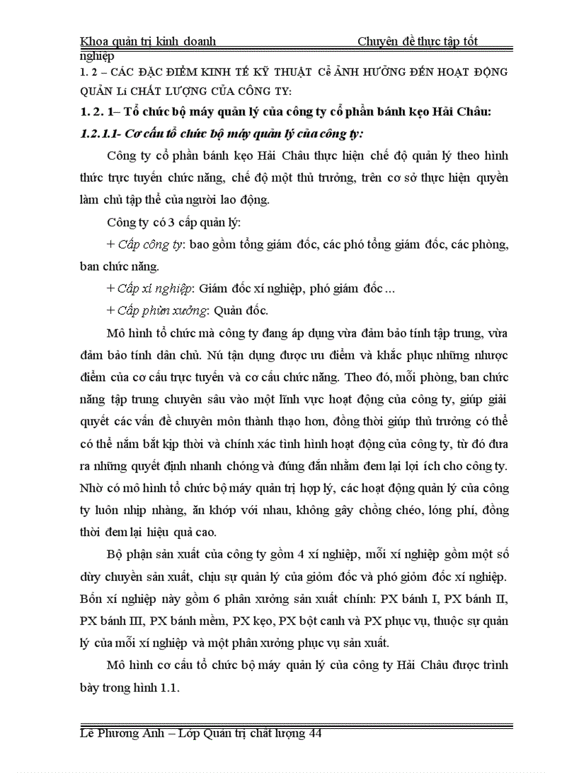 image for page Áp dụng công cụ thống kê nhằm kiểm soát và cải tiến chất lượng tại công ty CP bánh kẹo Hải Châu