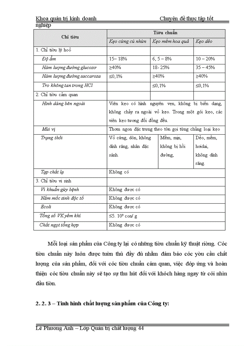 image for page Áp dụng công cụ thống kê nhằm kiểm soát và cải tiến chất lượng tại công ty CP bánh kẹo Hải Châu