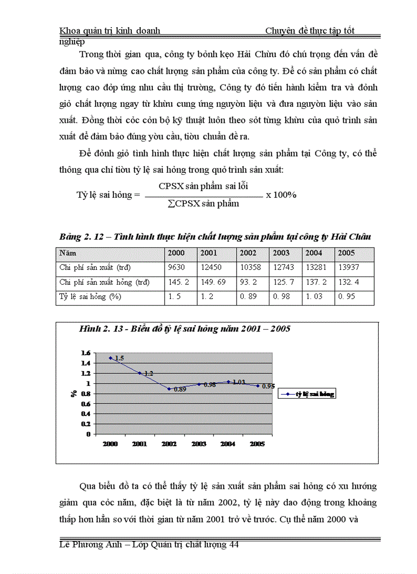 image for page Áp dụng công cụ thống kê nhằm kiểm soát và cải tiến chất lượng tại công ty CP bánh kẹo Hải Châu