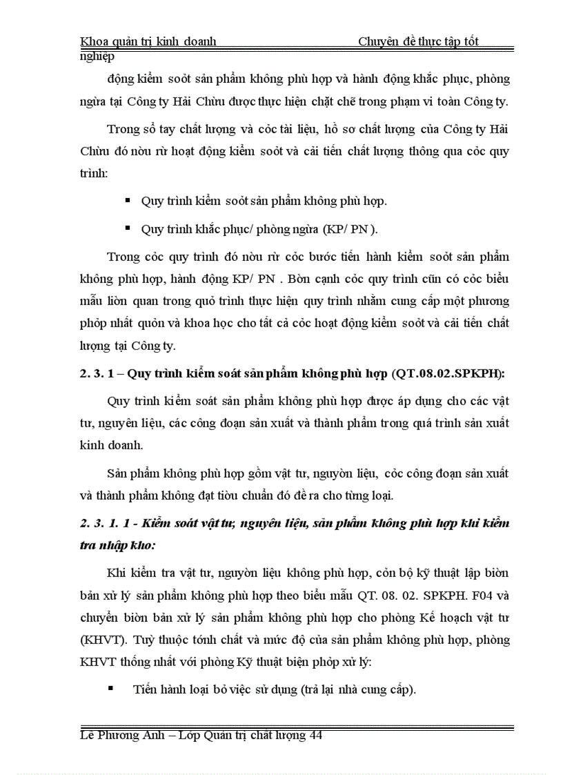image for page Áp dụng công cụ thống kê nhằm kiểm soát và cải tiến chất lượng tại công ty CP bánh kẹo Hải Châu