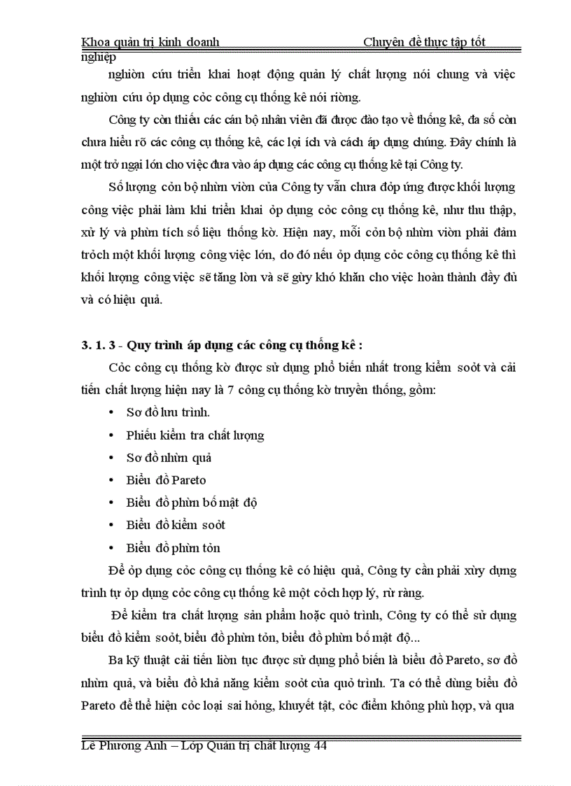 image for page Áp dụng công cụ thống kê nhằm kiểm soát và cải tiến chất lượng tại công ty CP bánh kẹo Hải Châu