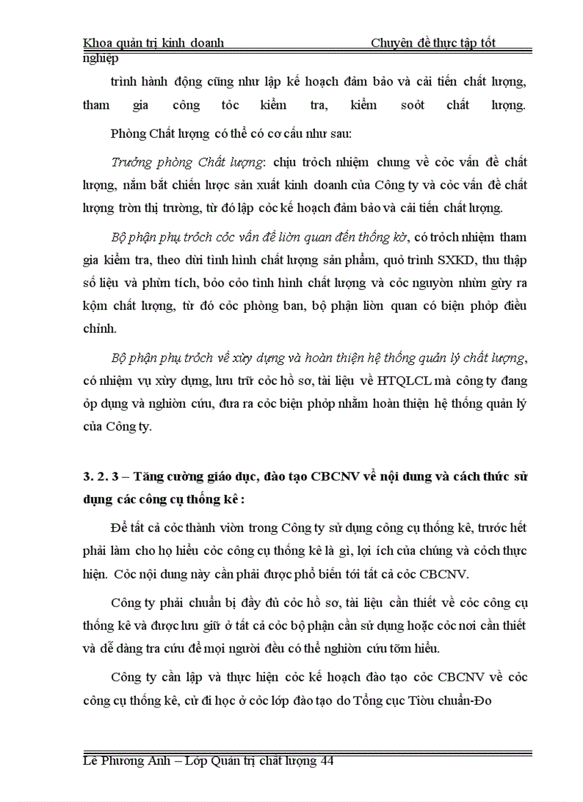 image for page Áp dụng công cụ thống kê nhằm kiểm soát và cải tiến chất lượng tại công ty CP bánh kẹo Hải Châu