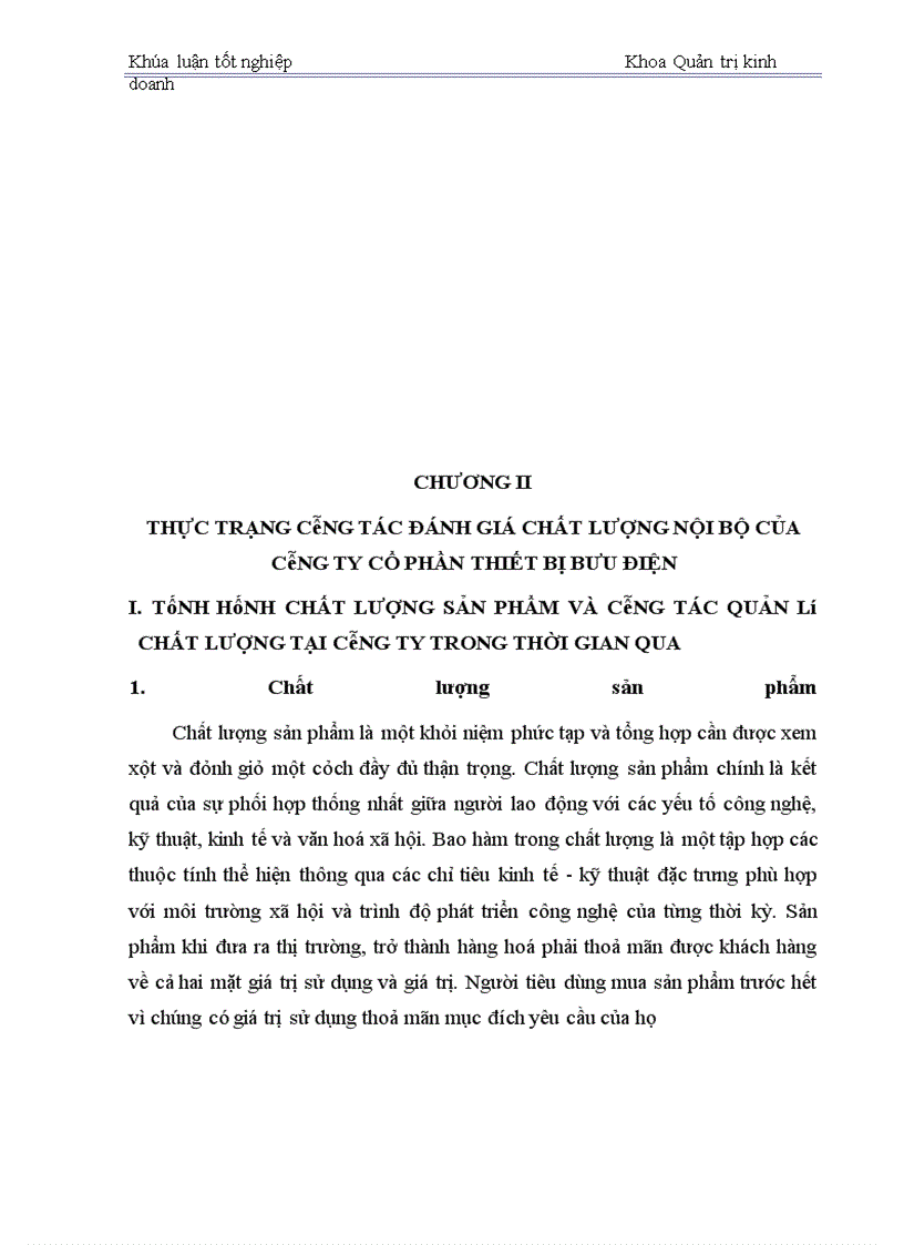 image for page Hoàn thiện công tác đánh giá chất lượng nội bộ tại Công ty cổ phần Thiết bị Bưu điện