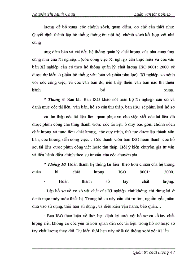 image for page Lập kế hoạch áp dụng hệ thống quản lý chất lượng ISO 9001: 2000 tại Xí nghiệp cơ khí Long Quân