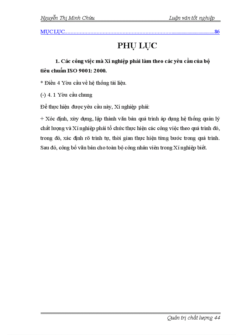 image for page Lập kế hoạch áp dụng hệ thống quản lý chất lượng ISO 9001: 2000 tại Xí nghiệp cơ khí Long Quân