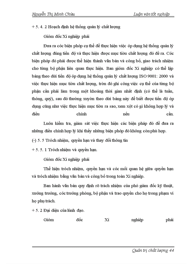 image for page Lập kế hoạch áp dụng hệ thống quản lý chất lượng ISO 9001: 2000 tại Xí nghiệp cơ khí Long Quân
