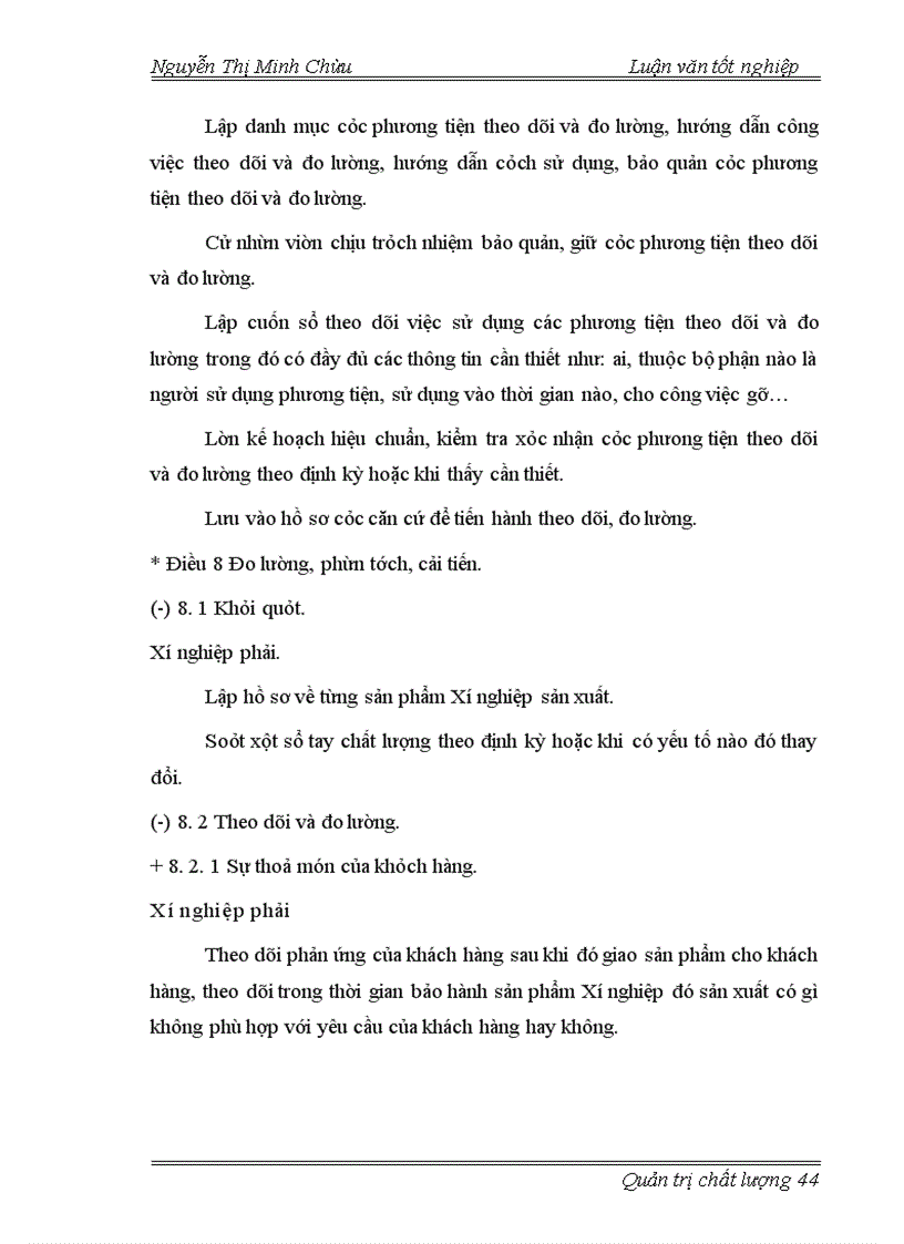 image for page Lập kế hoạch áp dụng hệ thống quản lý chất lượng ISO 9001: 2000 tại Xí nghiệp cơ khí Long Quân