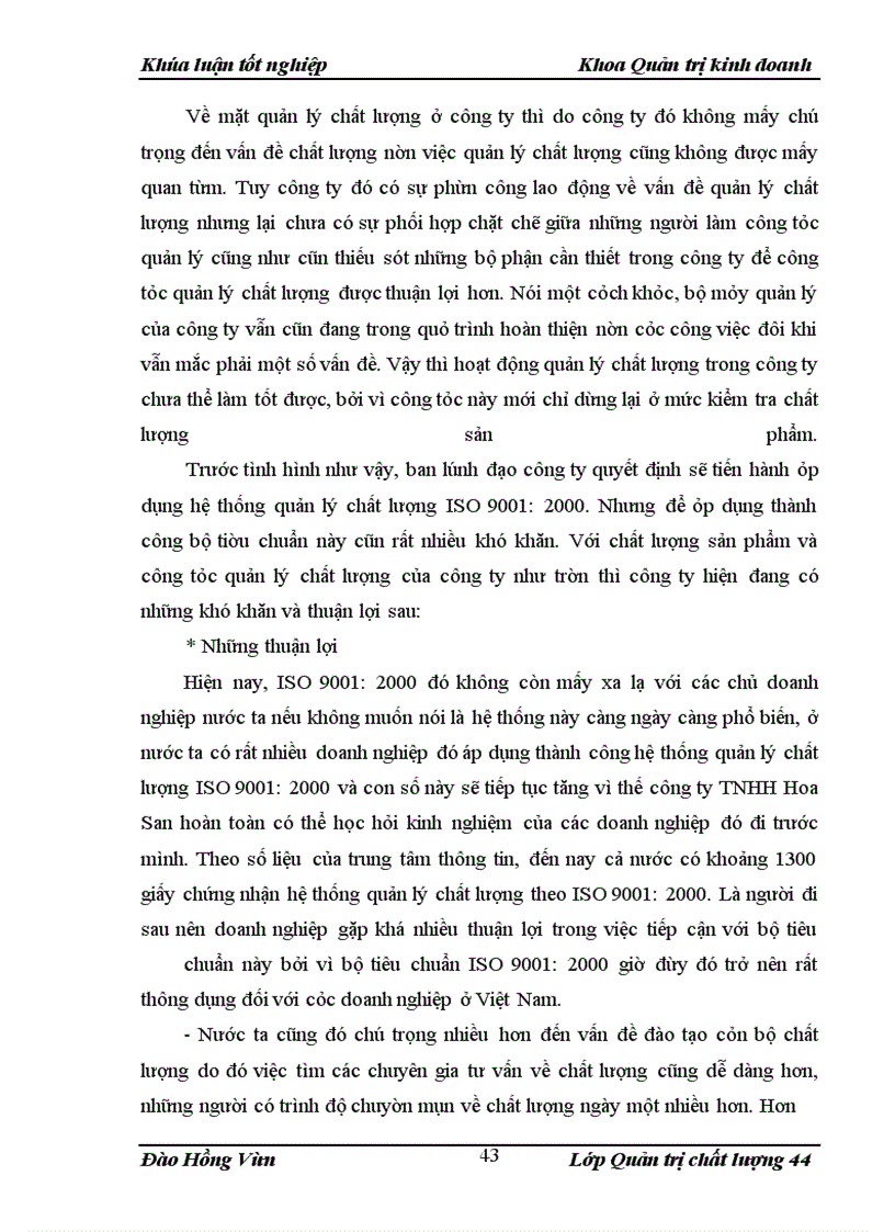 image for page Xây dựng hệ thống quản lý chất lượng ISO 9001: 2000 tại công ty TNHH Hoa San