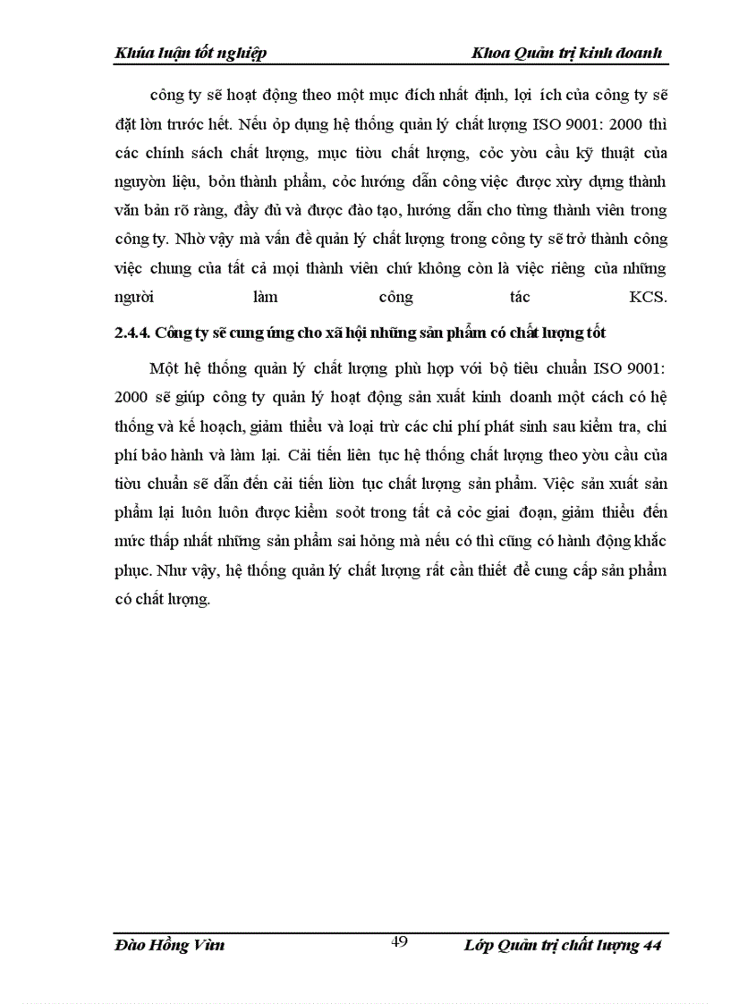 image for page Xây dựng hệ thống quản lý chất lượng ISO 9001: 2000 tại công ty TNHH Hoa San