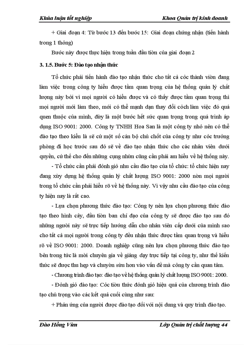 image for page Xây dựng hệ thống quản lý chất lượng ISO 9001: 2000 tại công ty TNHH Hoa San