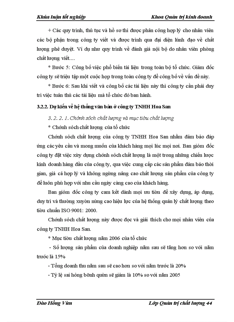 image for page Xây dựng hệ thống quản lý chất lượng ISO 9001: 2000 tại công ty TNHH Hoa San