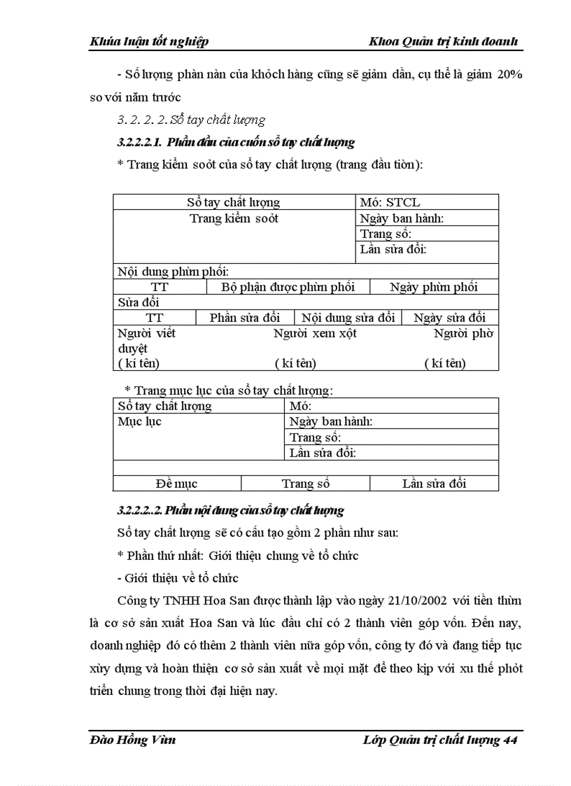 image for page Xây dựng hệ thống quản lý chất lượng ISO 9001: 2000 tại công ty TNHH Hoa San