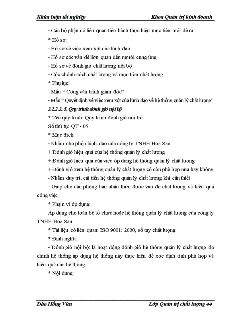 image for page Xây dựng hệ thống quản lý chất lượng ISO 9001: 2000 tại công ty TNHH Hoa San