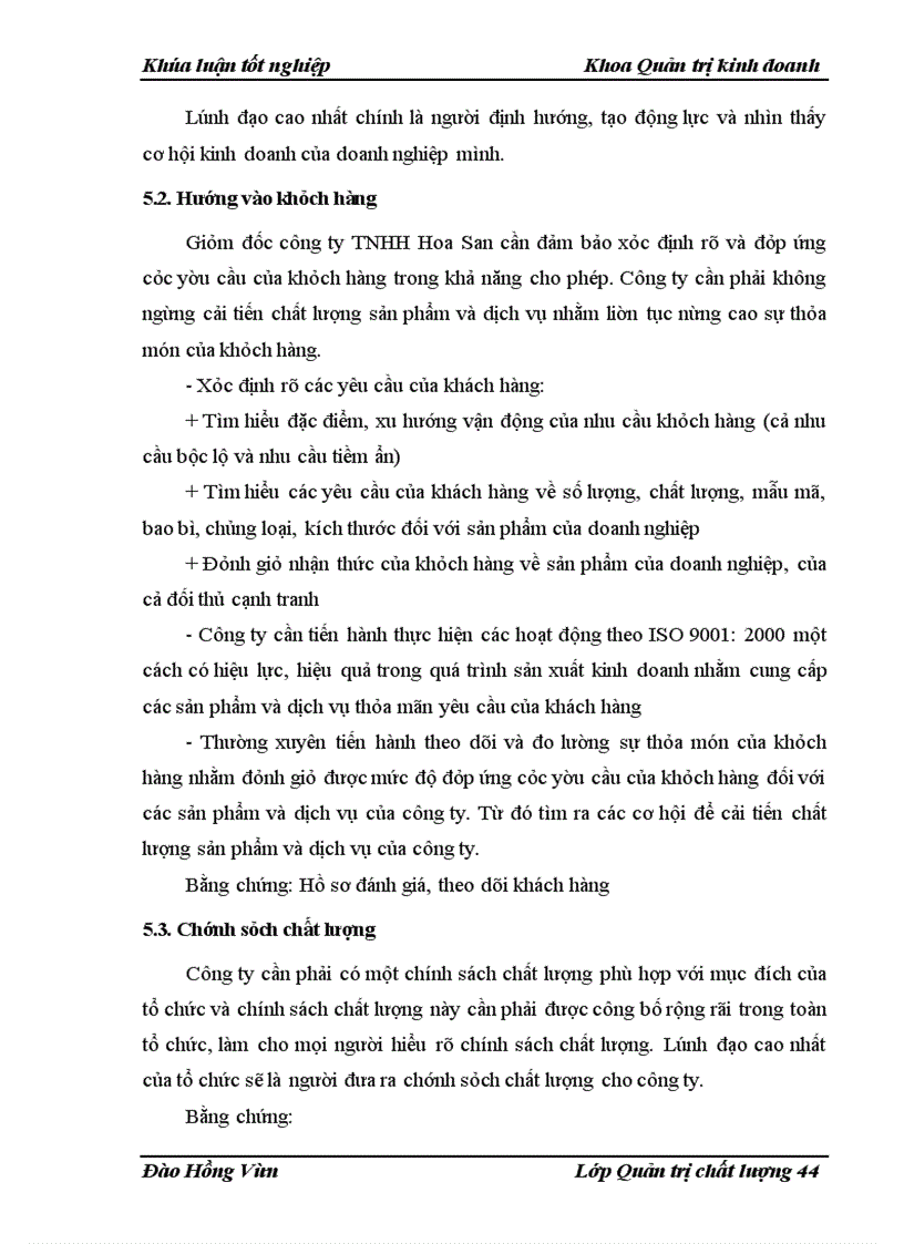 image for page Xây dựng hệ thống quản lý chất lượng ISO 9001: 2000 tại công ty TNHH Hoa San