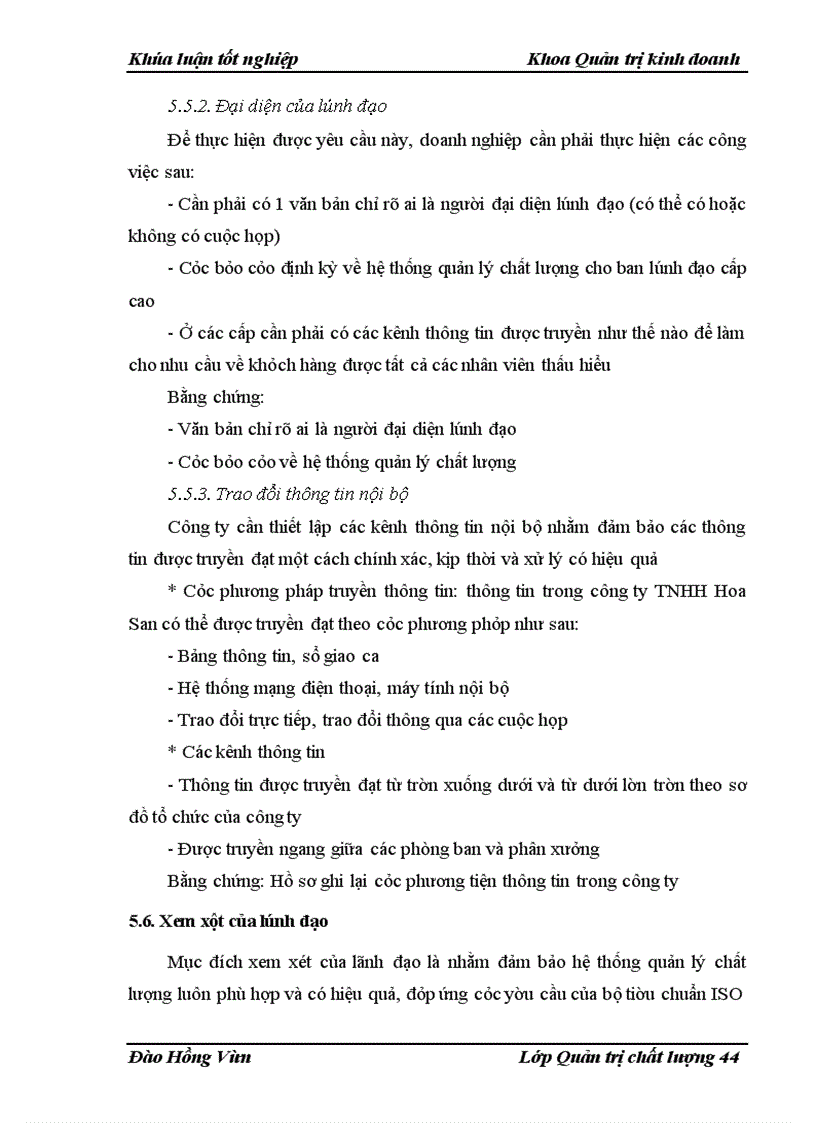 image for page Xây dựng hệ thống quản lý chất lượng ISO 9001: 2000 tại công ty TNHH Hoa San