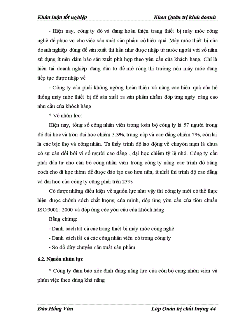 image for page Xây dựng hệ thống quản lý chất lượng ISO 9001: 2000 tại công ty TNHH Hoa San